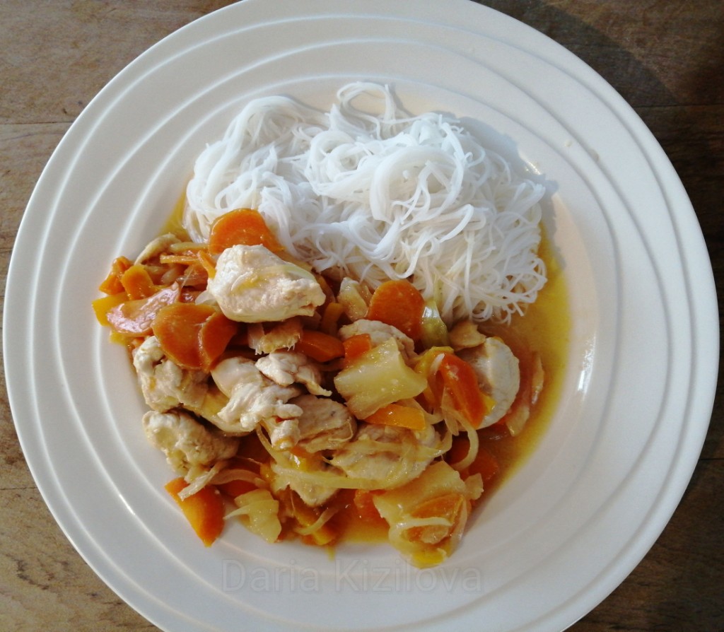 Receta de Pollo Tailandés